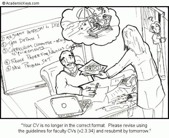 Cartoon #29, Your CV is no longer in the correct format.  Please revise using 
the guidelines for faculty CVs (v2.3.34) and resubmit by tomorrow.
